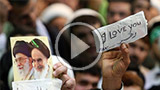 طلاب خارجی در کنار امام خامنه ای