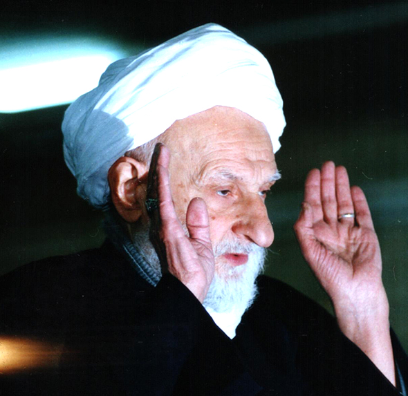 عکس نماز آیت الله بهجت