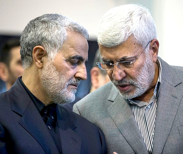 تصاویر شهید قاسم سلیمانی و شهید ابومهدی المهندس