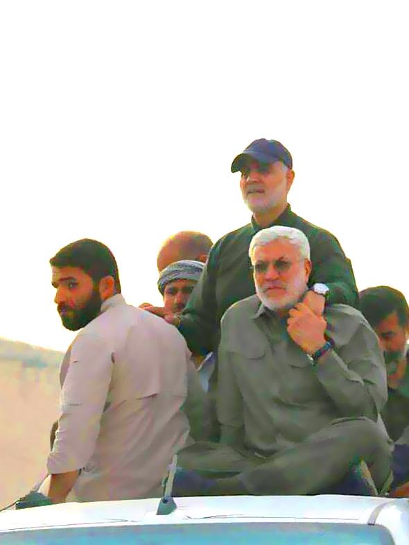 عکس شهیدان قاسم سلیمانی و ابومهدی المهندس