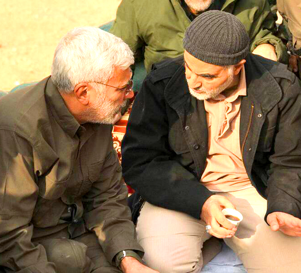 عکس حاج قاسم و ابومهدی