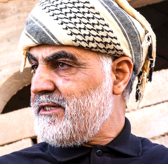 عکس چهره شهید حاج قاسم سلیمانی