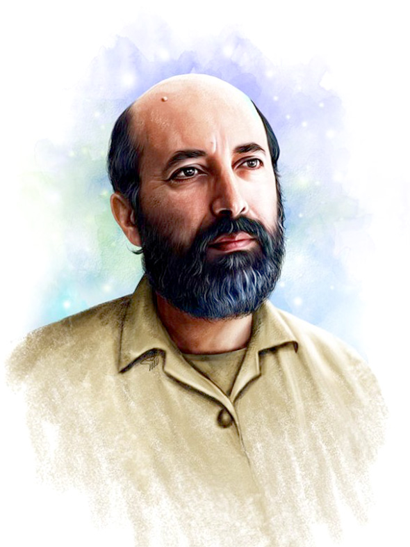عکس پوستری از شهید چمران